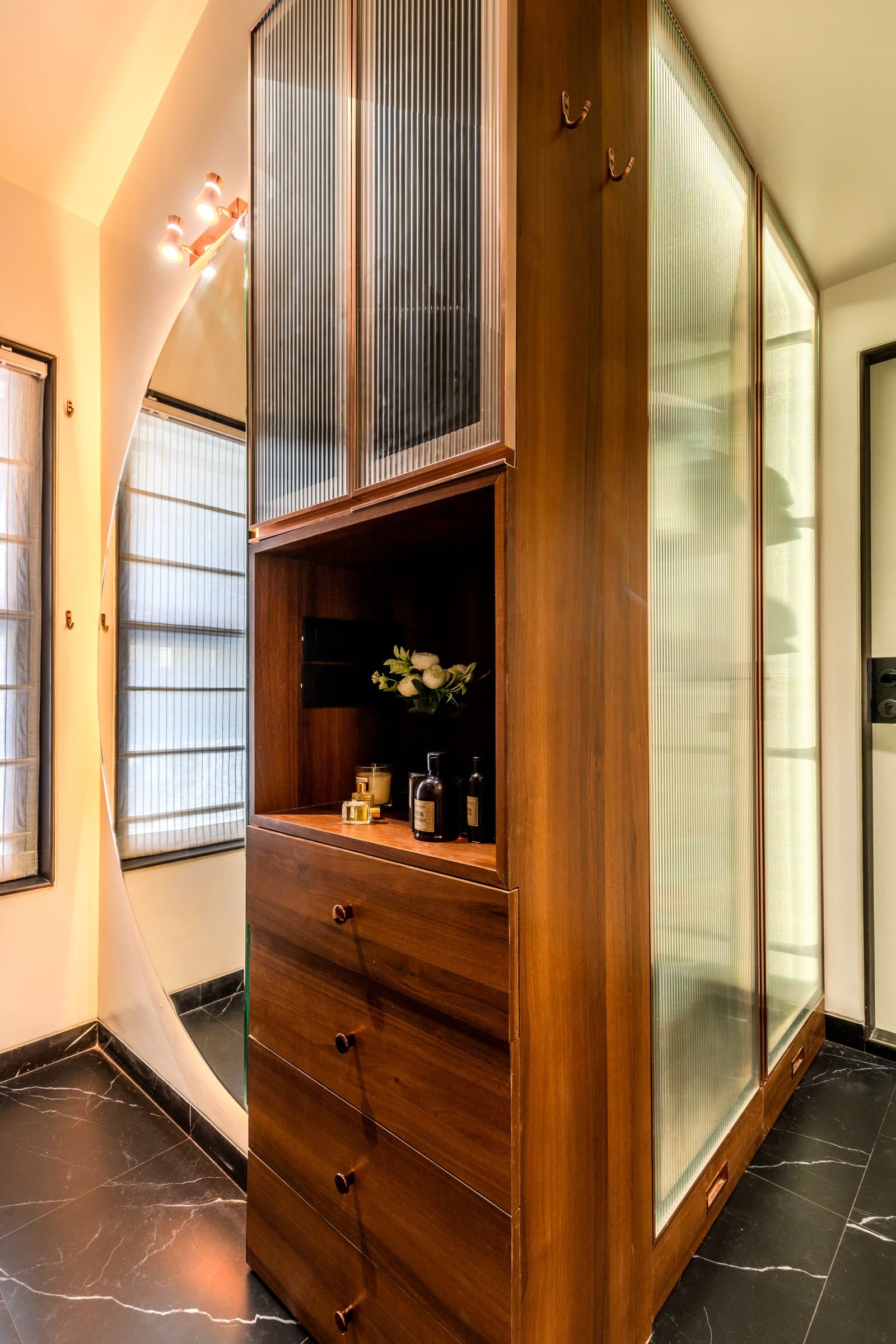 A 700 sq. ft. bedroom where storage disappears into every corner — photo 15 of 23
