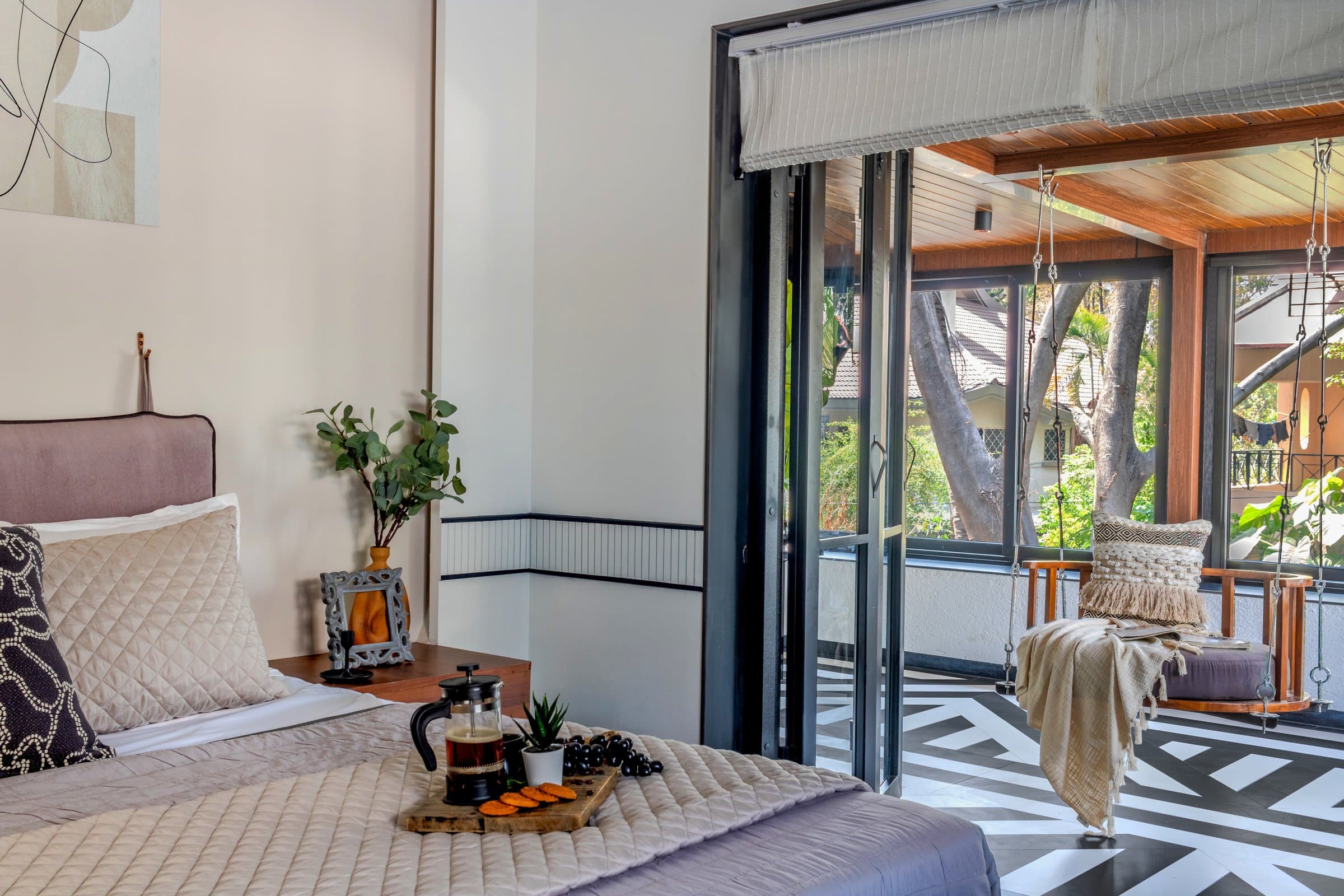 A 700 sq. ft. bedroom where storage disappears into every corner — photo 7 of 23